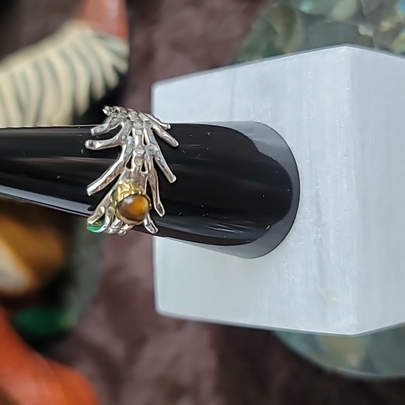 Artisan 925 Tigers Eye Ring - Picture 1 of 6